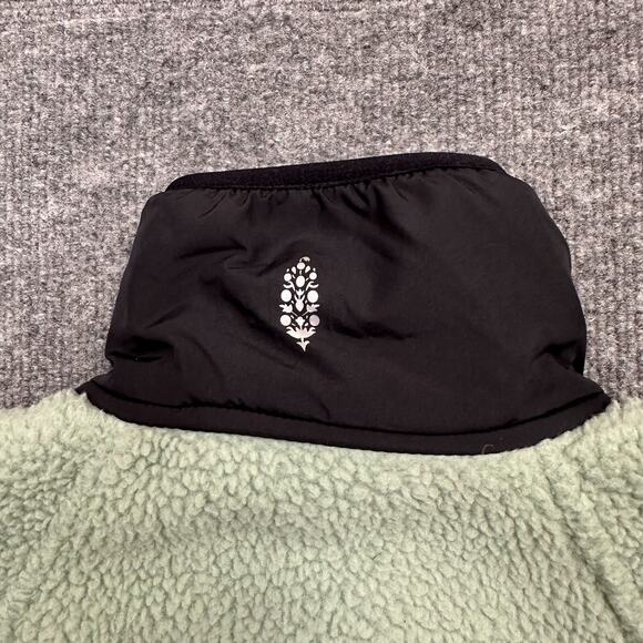 Free People FP Movement Women XS Hit The Slopes Aqua Haze Pullover Fleece Jacket - Picture 3 of 10